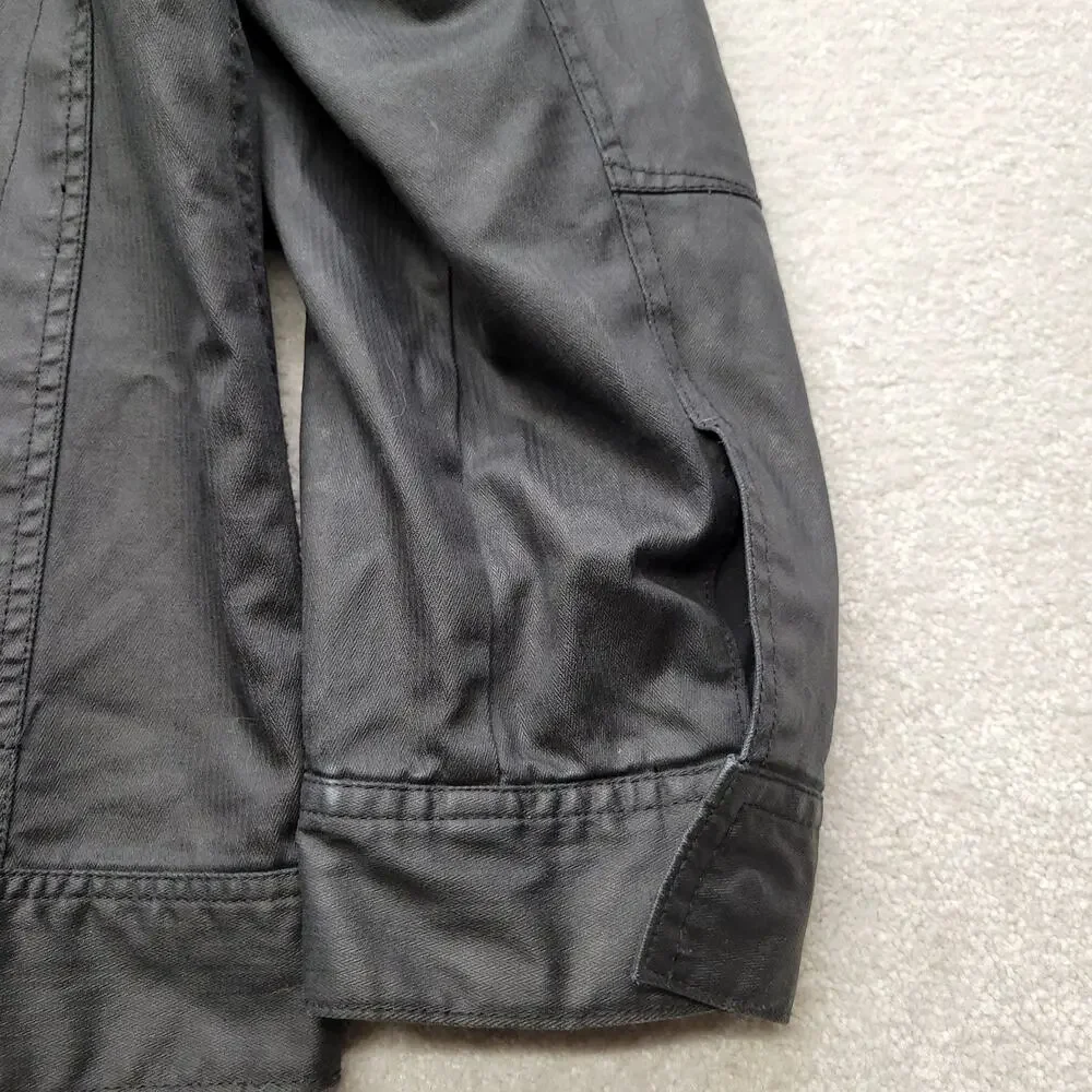 Oakley Mens XL Black Full Zip Utility Field Jacket Regular Fit Casual Coat
